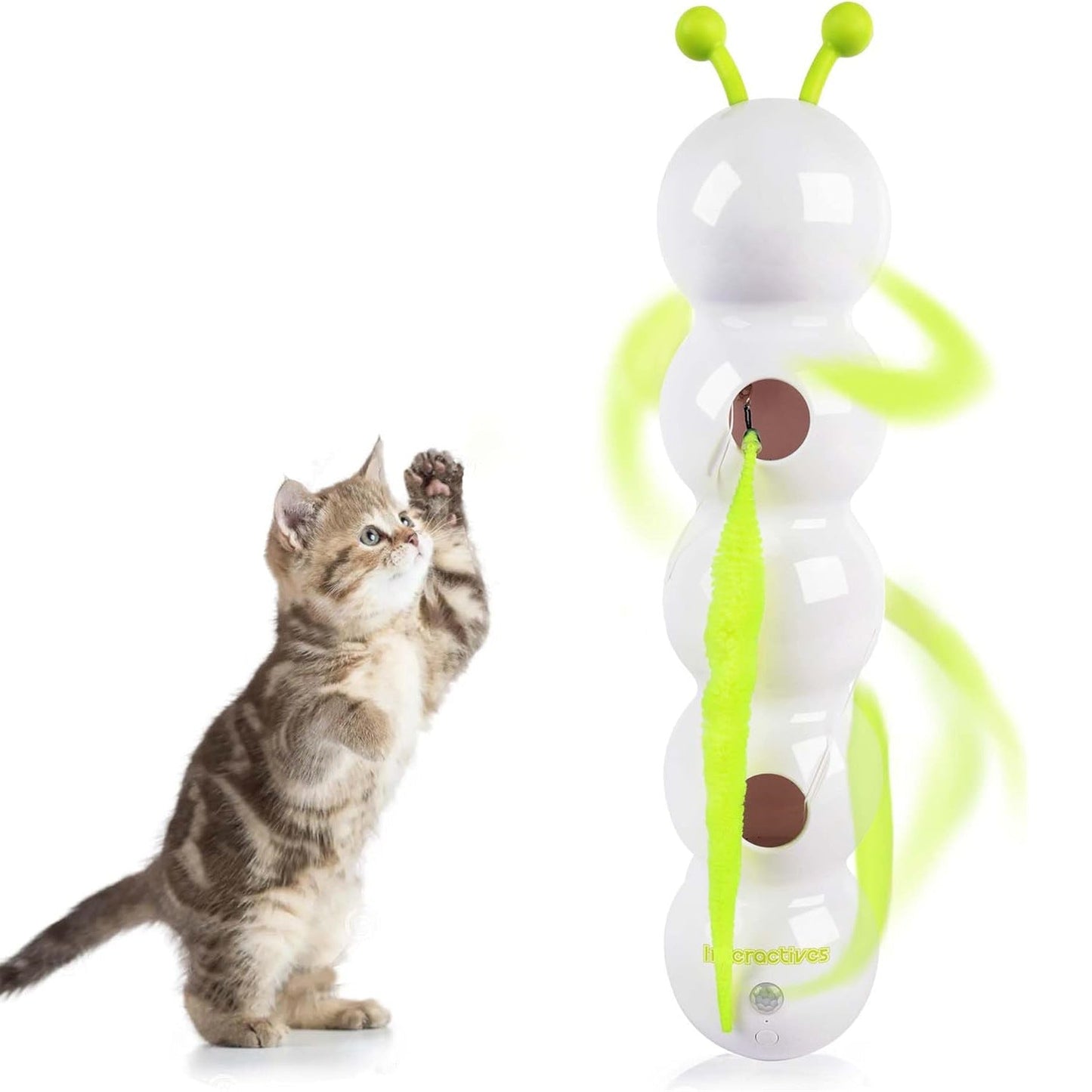 Interactive Electric Feather Cat Toy with Suction Cup Fun