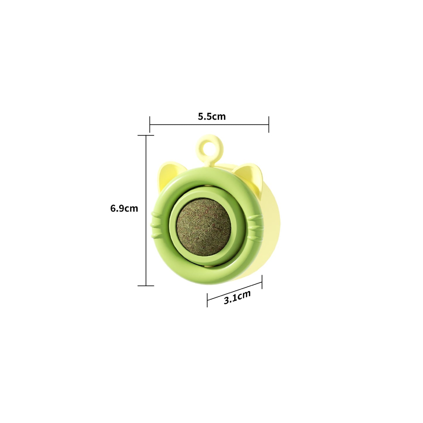 Interactive Rotating Cat Toy with Catnip for Fun Playtime