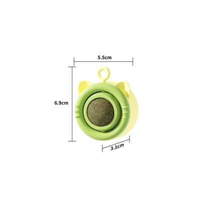 Interactive Rotating Cat Toy with Catnip for Fun Playtime