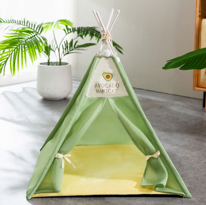 Breathable Pet Tent: Summer Dog & Cat House for Comfort