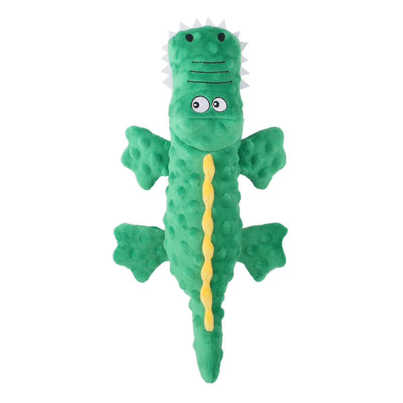 Interactive Crocodile Dog Toy with Squeaky Crinkle Fun