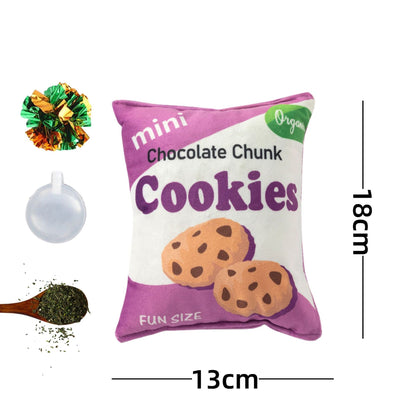 Interactive Dog Toy: Crinkle Paper Squeaky Potato Chips
