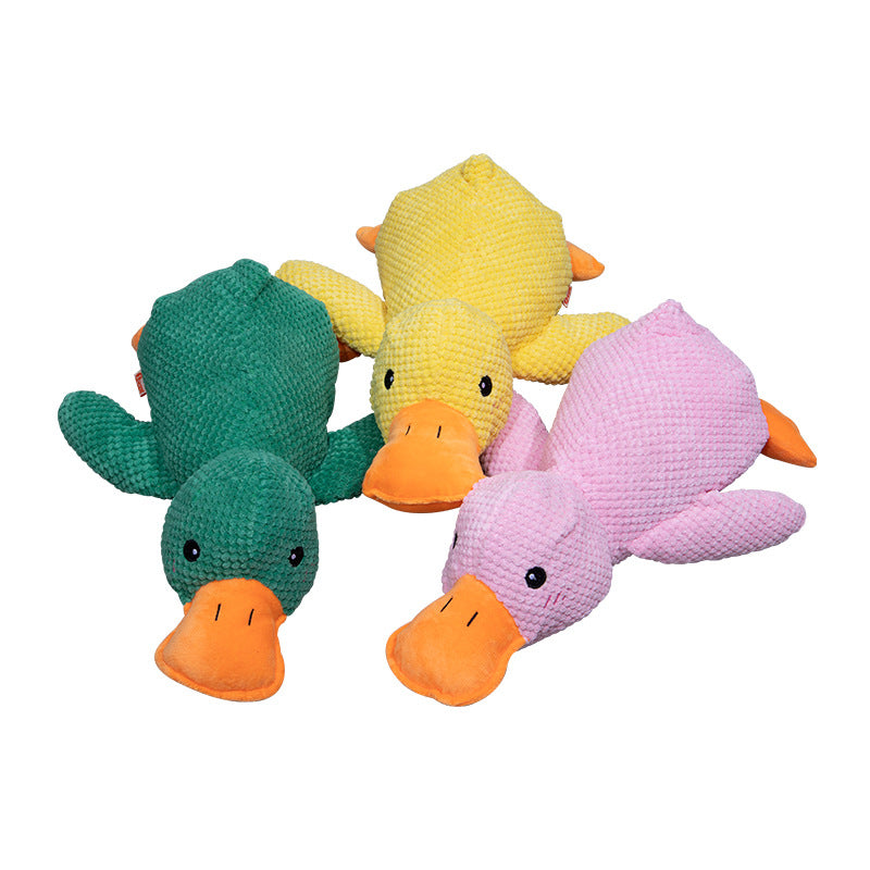 Interactive Squeaky Dog Plush Duck Toy - Fun & Durable!