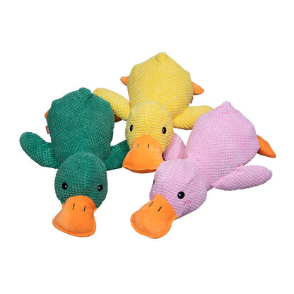 Interactive Squeaky Dog Plush Duck Toy - Fun & Durable!