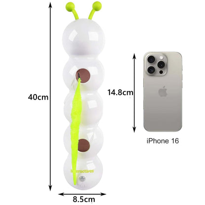 Interactive Electric Feather Cat Toy with Suction Cup Fun
