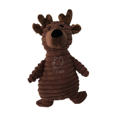 Interactive Plush Zoo Family Dog Toys - Fun Squeaky Play!