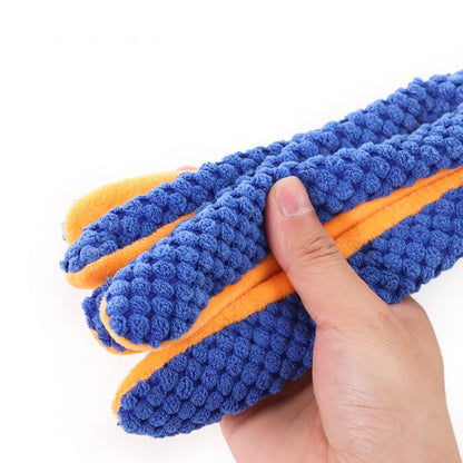 Interactive Plush Squeaky Dog Toy with Crinkle Paper Fun