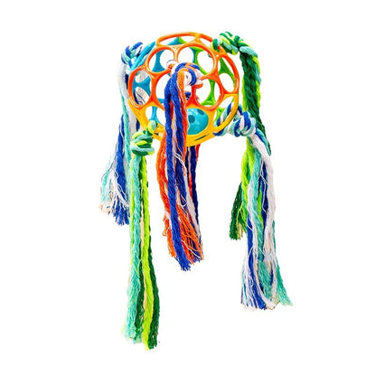 Interactive Dog Toy: Durable Bell Ball Rope for Fun Playtime