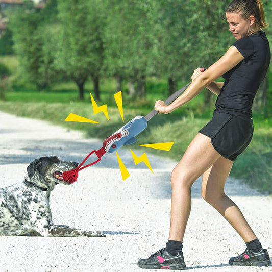 Durable Dog Tug Toys with Squeakers for Interactive Play