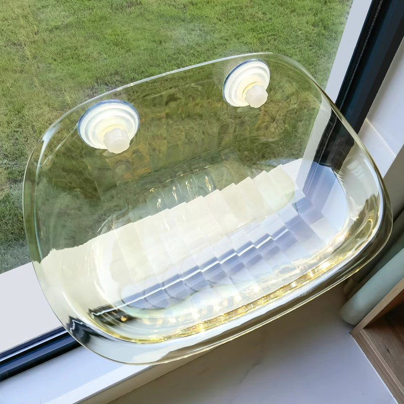 Clear Window Cat Hammock Bed - Cozy & Space-Saving Pet Accessory