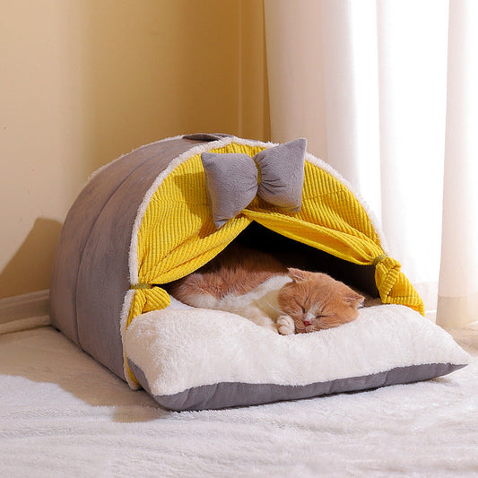 Cozy Enclosed Cat Beds for Ultimate Comfort & Privacy