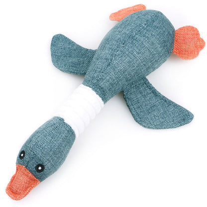 Durable Dog Goose Plush Squeaky Toy for Fun Playtime