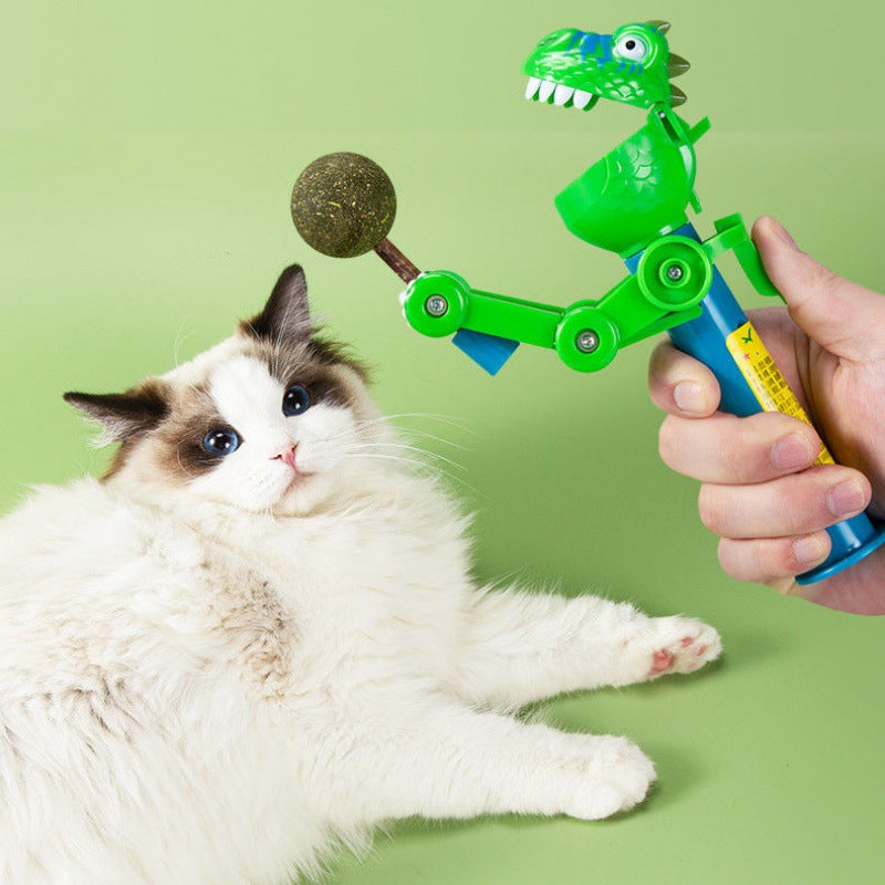 Interactive Dinosaur Cat Toy with Catnip for Endless Fun