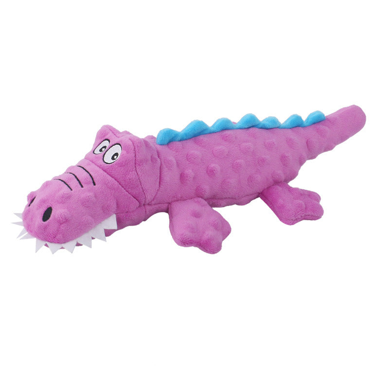 Interactive Crocodile Dog Toy with Squeaky Crinkle Fun