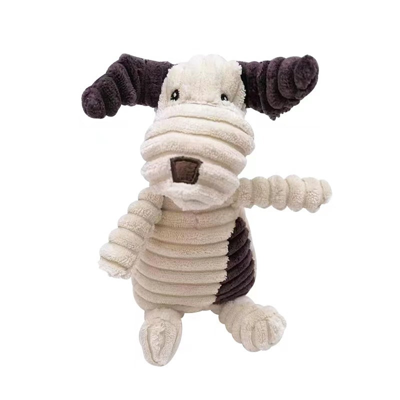 Interactive Plush Zoo Family Dog Toys - Fun Squeaky Play!