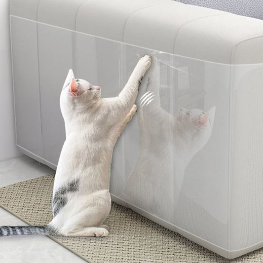 Durable Cat Couch Protector - Anti-Scratch & Transparent Design