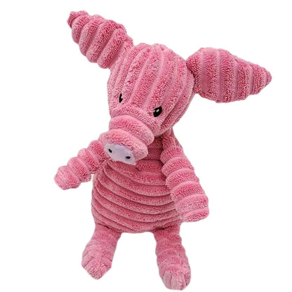 Interactive Plush Zoo Family Dog Toys - Fun Squeaky Play!