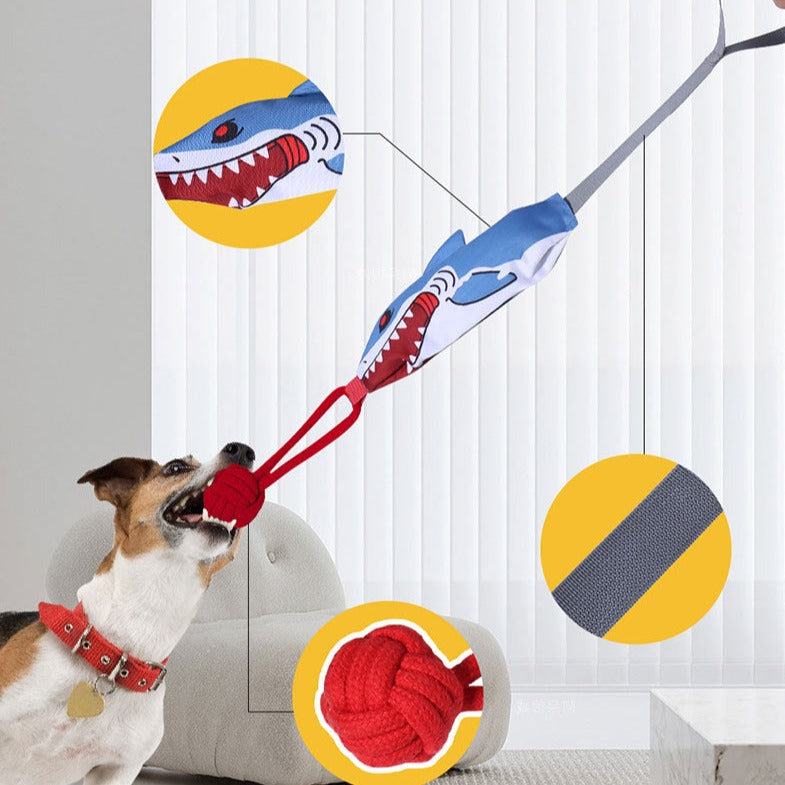 Durable Dog Tug Toys with Squeakers for Interactive Play