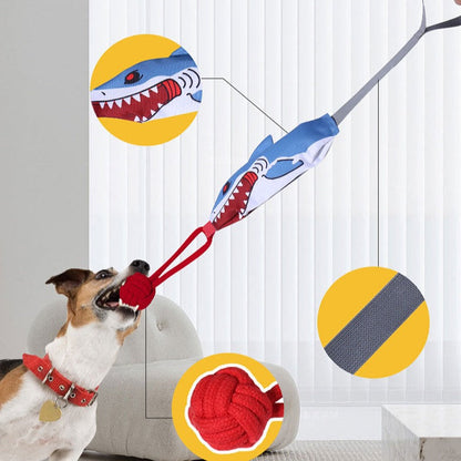 Durable Dog Tug Toys with Squeakers for Interactive Play