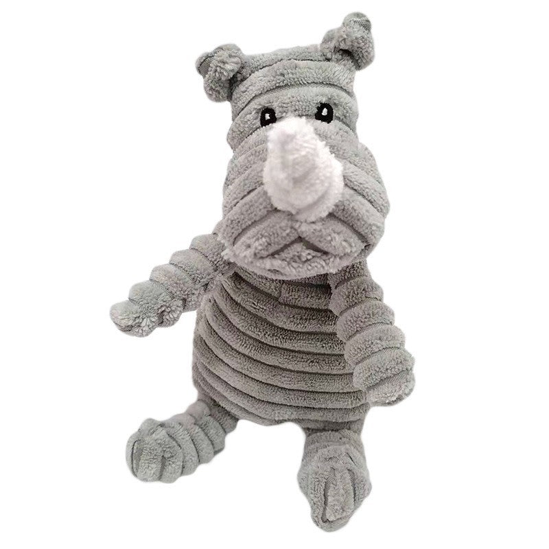 Interactive Plush Zoo Family Dog Toys - Fun Squeaky Play!