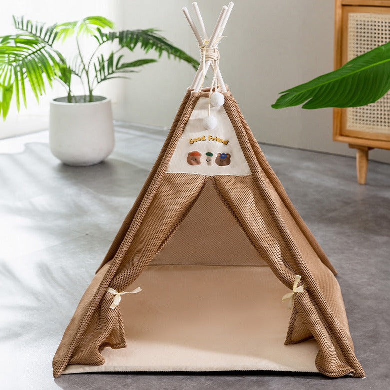 Breathable Pet Tent: Summer Dog & Cat House for Comfort