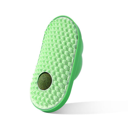 Avocado Catnip Grooming Brush - Fun Pet Grooming Tool