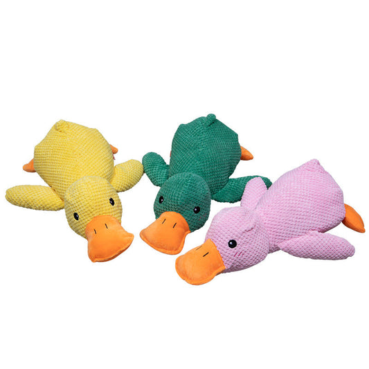 Interactive Squeaky Dog Plush Duck Toy - Fun & Durable!