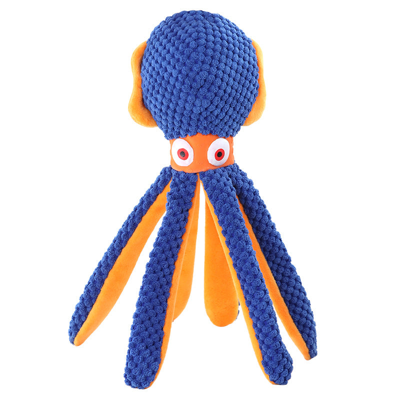 Interactive Plush Squeaky Dog Toy with Crinkle Paper Fun