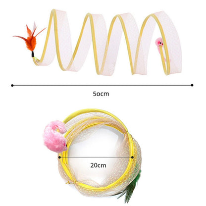 Interactive Foldable Cat Toy Tunnel for Fun Playtime