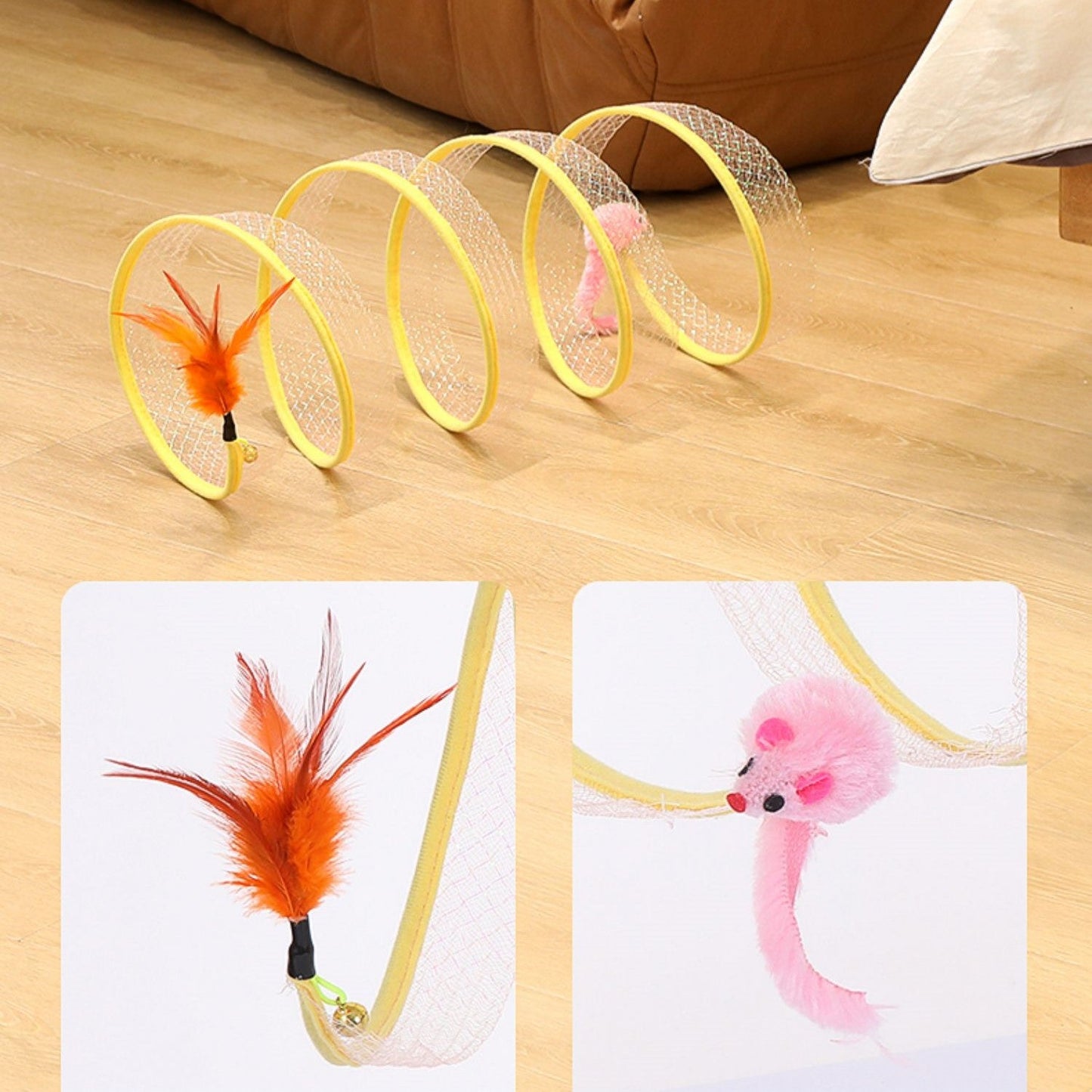 Interactive Foldable Cat Toy Tunnel for Fun Playtime