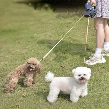 Durable Retractable Dual Dog Leash for Easy Walks