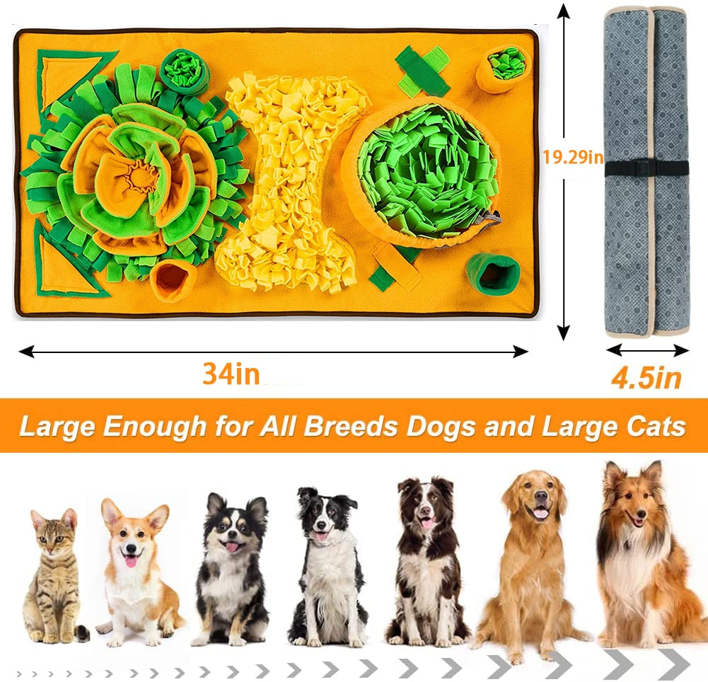Interactive Large Snuffle Mat for Dogs - Fun Feeding Toy