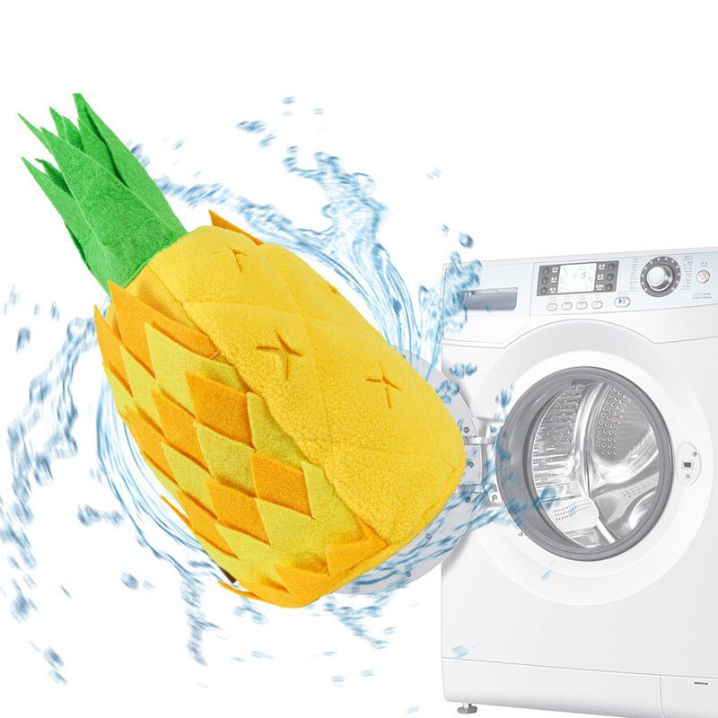 Interactive Pineapple Dog Toy - Plush Squeak & Snuffle Fun