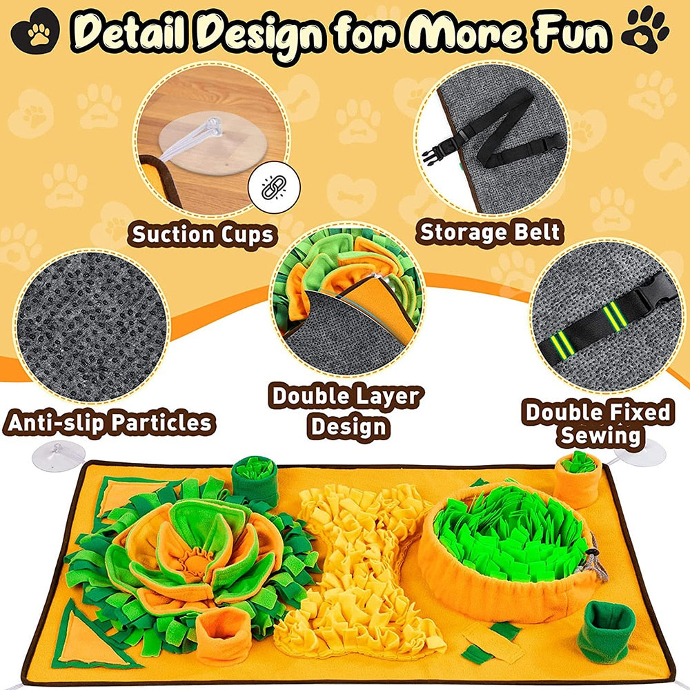 Interactive Large Snuffle Mat for Dogs - Fun Feeding Toy
