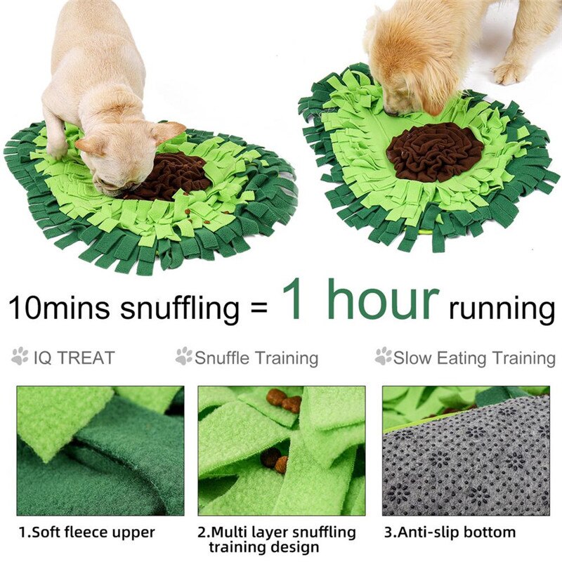 Interactive Avocado Dog Snuffle Mat for Nose Training Fun