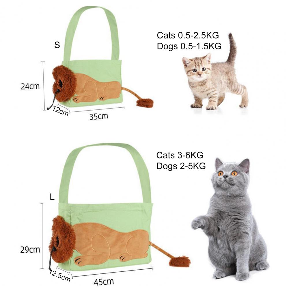 Lion-Shaped Cat Carrier Bag - Fun & Durable Pet Accessory