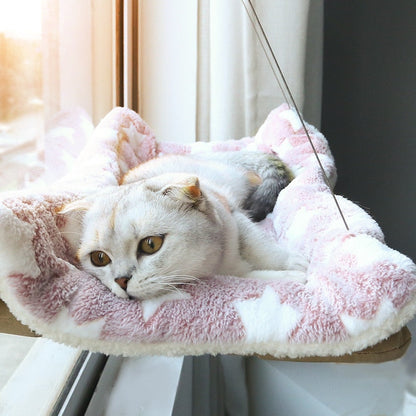 Durable Window-Mounted Cat Hammock for Cozy Relaxation