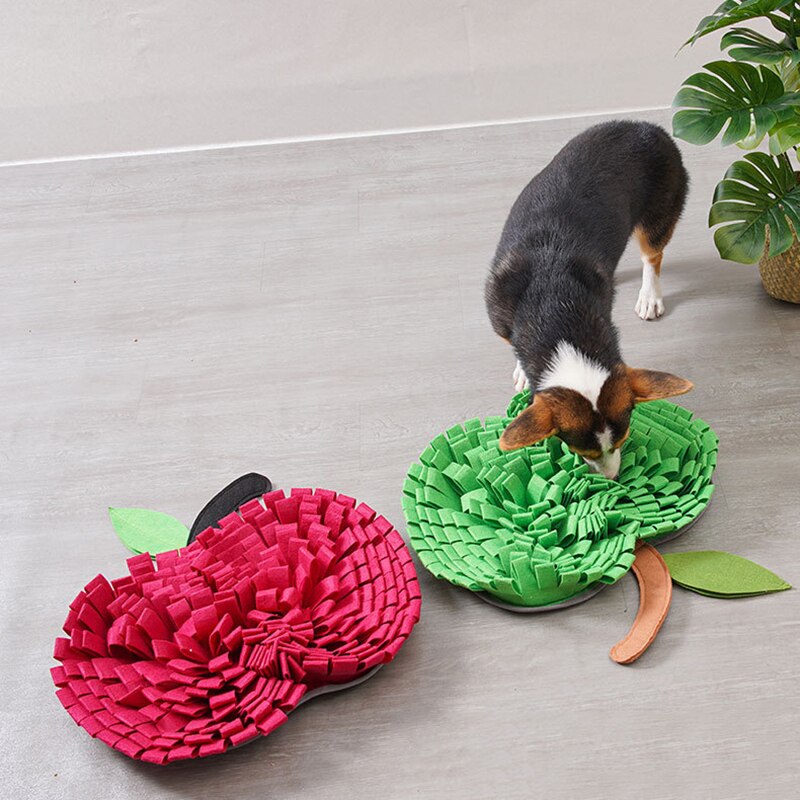 Interactive Fruit Fleece Dog Snuffle Mat for Engaging Play