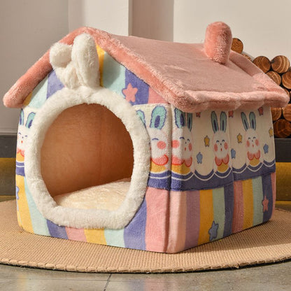 Cozy Universal Pet Cave: Durable Hideaway for Cats & Dogs