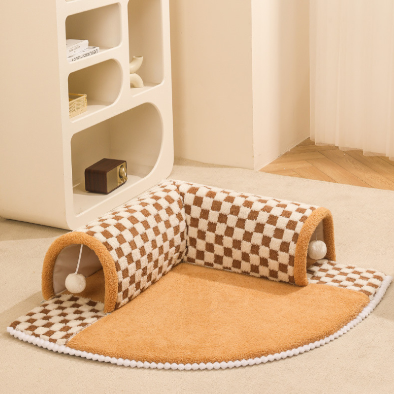 Cozy Cat Tunnel Bed - Interactive and Comfortable Pet Accessory