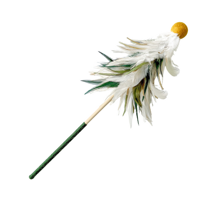 Interactive Christmas Cat Toy: Snowman Feather Wand