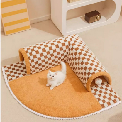 Cozy Cat Tunnel Bed - Interactive and Comfortable Pet Accessory