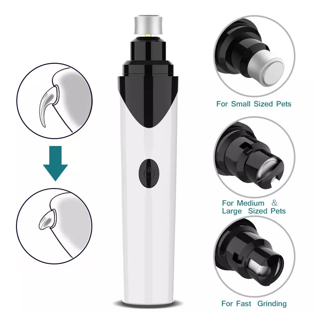 Quiet Pet Nail Grinder - Safe & Painless Grooming Tool