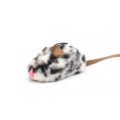 Interactive Fluffy Cat Toy - Realistic Mouse Design
