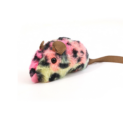 Interactive Fluffy Cat Toy - Realistic Mouse Design